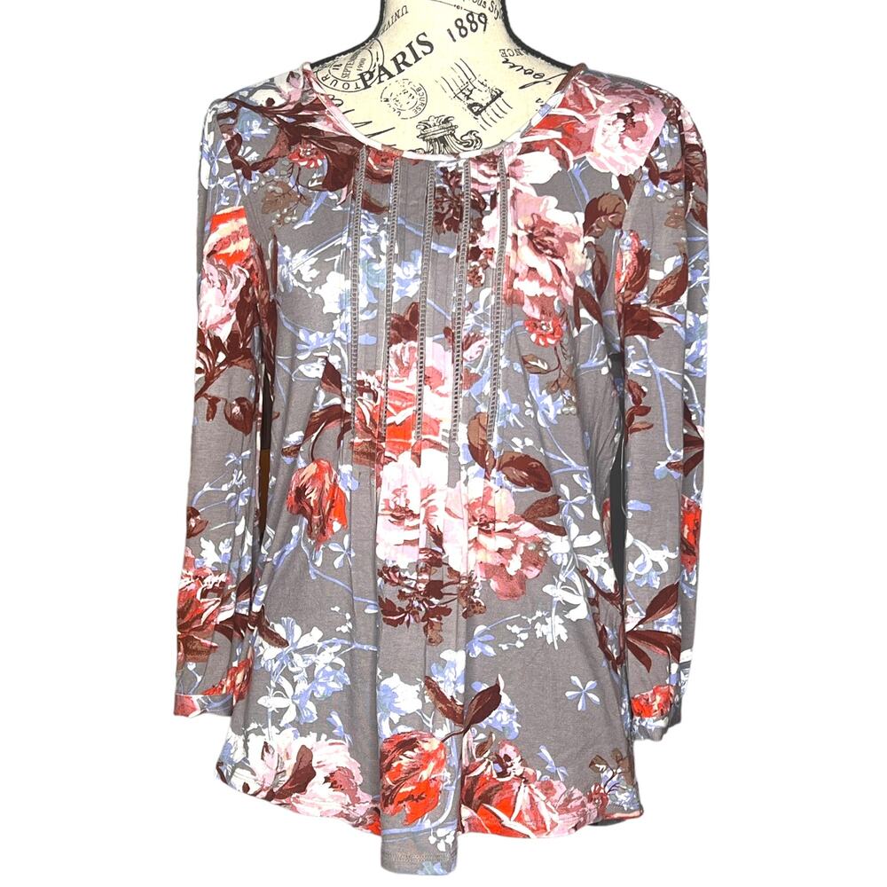 Daniel Rainn (S) Branwen Pleated Knit Top - Stitch Fix 3/4 Sleeve Blouse